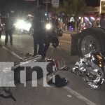 Trágico choque de motocicleta con cabezal en Estelí deja dos jóvenes sin vida