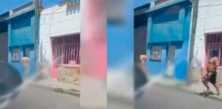 Foto: Hombre es captado corriendo "cañambuco" /cortesía