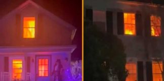 Foto: ¡Decoración de Halloween tan realista que provocó una falsa alarma de incendio!/Cortesía