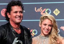 Foto: Shakira sorprende a Carlos Vives en medio de un concierto: "Nada supera esto"/Cortesía