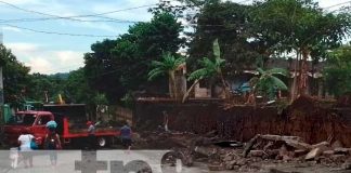 Foto: Lluvias provocaron la caída de un muro perimetral en La Concepción / TN8