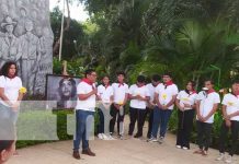 Estudiantes universitarios rinden tributo al Che Guevara en Managua