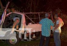 Foto: Tres personas lesionadas en fuerte accidente en carretera Juigalpa hacia El Rama / TN8