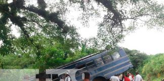 Foto: Bus sufre accidente en Jinotega /TN8