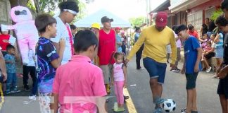 Familias de Managua contentas