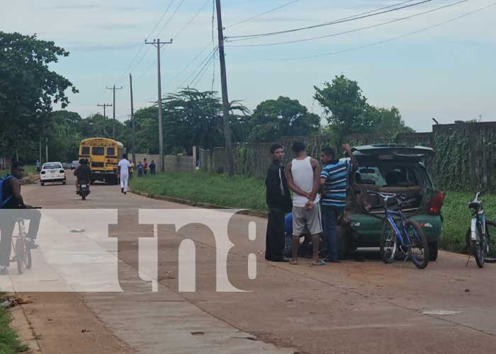 Foto: Accidente de tránsito en Bilwi con un bus involucrado / TN8