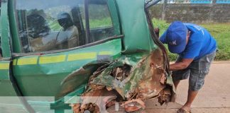 Foto: Accidente de tránsito en Bilwi con un bus involucrado / TN8