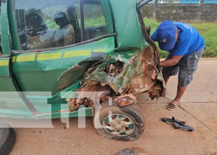 Foto: Accidente de tránsito en Bilwi con un bus involucrado / TN8