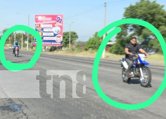 Foto: Imprudencias por todos lados en Managua / TN8