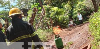 Foto: Fuga con tanque de gas en la Isla de Ometepe / TN8