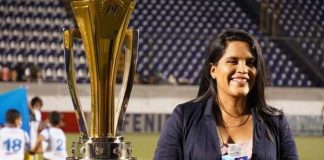 Foto: Virginia Lovo, destacada cronista del fútbol en Nicaragua