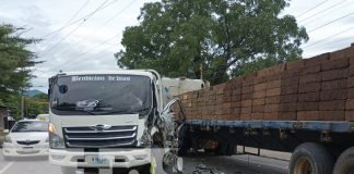 Foto: Choque entre camiones deja a una persona con lesiones en Juigalpa / TN8