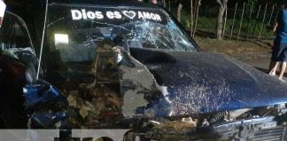 Foto: Un lesionado tras accidente en carretera Las Flores en Masaya / TN8