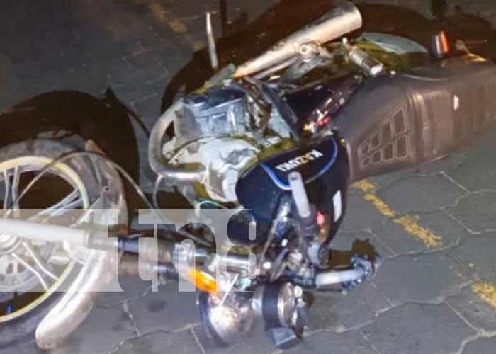 Foto: Motociclista lesionado tras fuerte choque en Solonlí, Jalapa / TN8