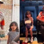 Abuelito y nieta van al cine por primera vez 