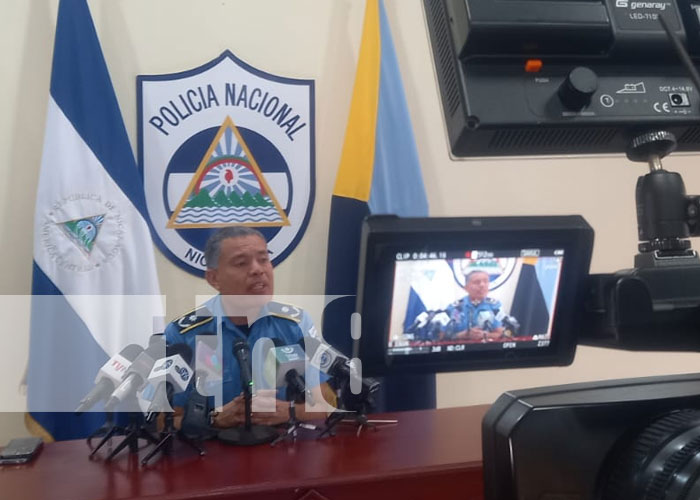 Foto: Conferencia policial de tránsito en Nicaragua / TN8