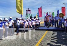 Foto: Inauguración de "escuela flotante" en Managua / TN8