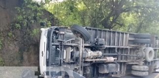 Foto: Vuelco de camión en San Fernando, Nueva Segovia / TN8