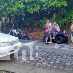 Accidente en la Cuesta de Tilgüe involucra a carro y motocicleta en Ometepe