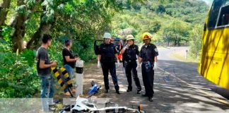 Aparatoso accidente en el kilómetro 172 deja dos jóvenes heridos en Jinotega