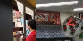 ¿Te representa? Trabajador se esconde para evitar atender a clientes