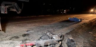 ¡Tragedia en navidad! Motociclista pierde la vida en Chinandega