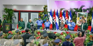 Foto: Presidente Daniel Ortega en acto de graduación de la Academia Militar del Ejército de Nicaragua / TN8