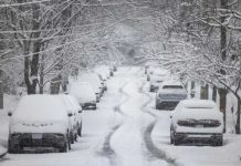 Fuertes lluvias y vientos invernales azotan noreste de EEUU