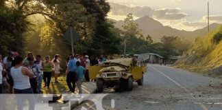 Foto: Tremendo susto se llevó el conductor de una camioneta tras un incidente vial en Wiwilí / TN8