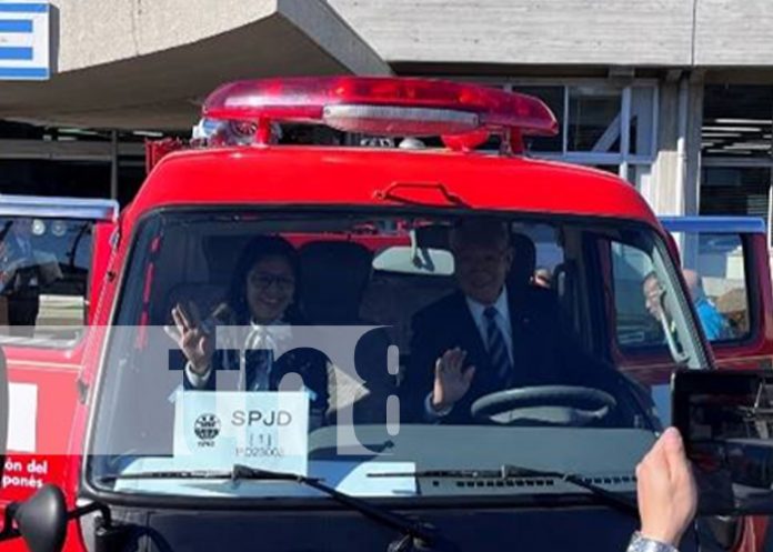 Foto:Japón dona otro camión Bombero a Nicaragua/cortesía