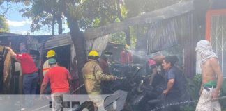 Foto: Incendio en una bodega de leña deja cuantiosas pérdidas económicas en Chinandega/TN8