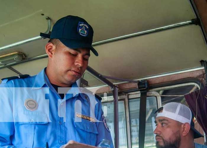 Policía Nacional refuerza inspecciones a buses escolares en Jinotega