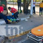 Múltiple colisión deja dos personas lesionadas en Managua