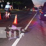 Identificada mujer atropellada en carretera a Masaya