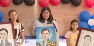 Foto: Jóvenes del Ministerio del interior rinden homenaje a Rubén Darío a través de sus pinturas/TN8