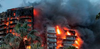 Foto: Incendio en Valencia España /cortesía