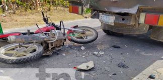 Foto: Accidente de tránsito provocado por mariposa en Ometepe / TN8