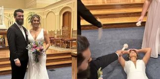 "Sí, acepto" Novia se desmaya en plena boda luego de dar el sí