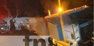 Accidente de una camioneta, una rastra y una cisterna en carretera Muy Muy- Boaco