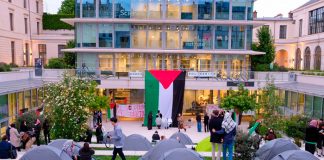 Foto: Universitarios reprimidos en París /cortesía