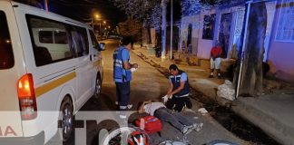 Foto: Choque entre motocicletas deja tres heridos en Managua por irrespeto a señal de ALTO/TN8