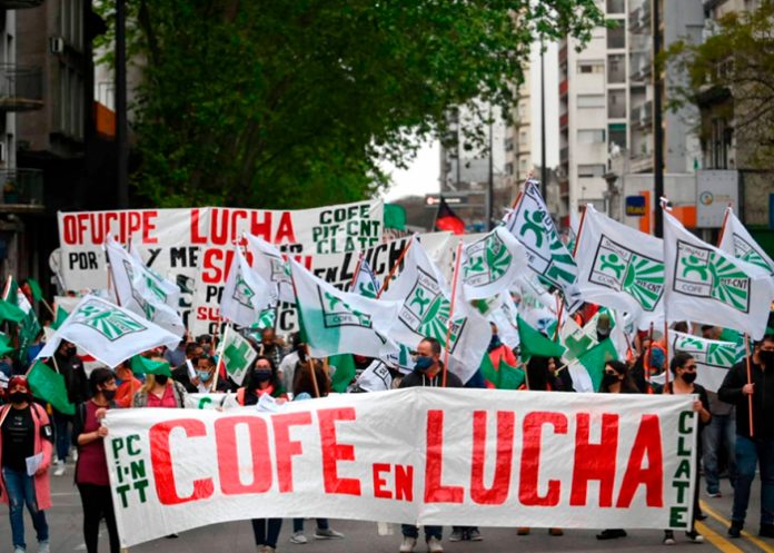 Foto: Paro nacional en Uruguay /cortesía