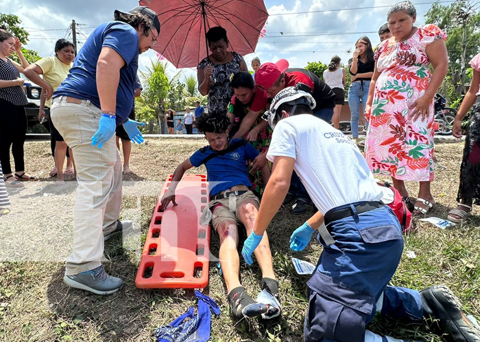 Foto: Motociclista impacta a otra moto en Chusli, Jalapa en Nueva Segovia/TN8