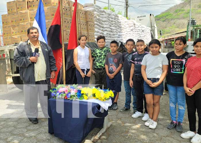 Foto: Distribución de merienda escolar en Boaco / TN8