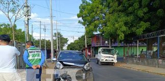 Foto: Choque con taxi y camión en Managua / TN8