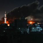 Foto:Genocidio en medio de la noche de Rafah/Cortesía