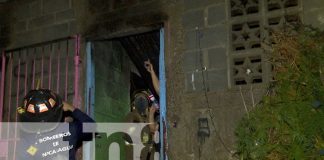 Aparente cortocircuito provoca incendio en barrio Camilo Ortega, Managua