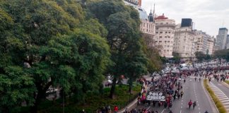 Foto: Manifestaciones en Argentina /cortesía