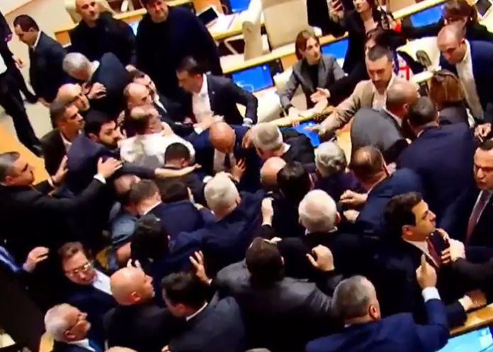 Nueva pelea en el Parlamento de Georgia