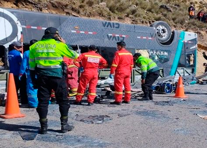 Foto: Devastador accidente en Perú /cortesía 